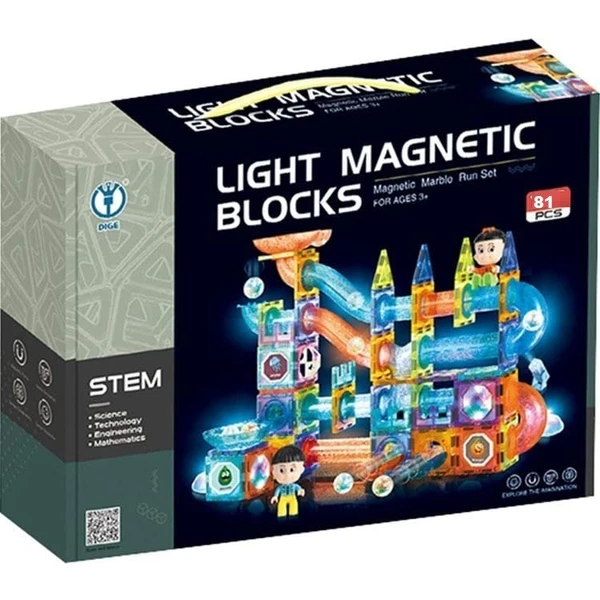 Homeoculture 81 pcs light magnetic blocks