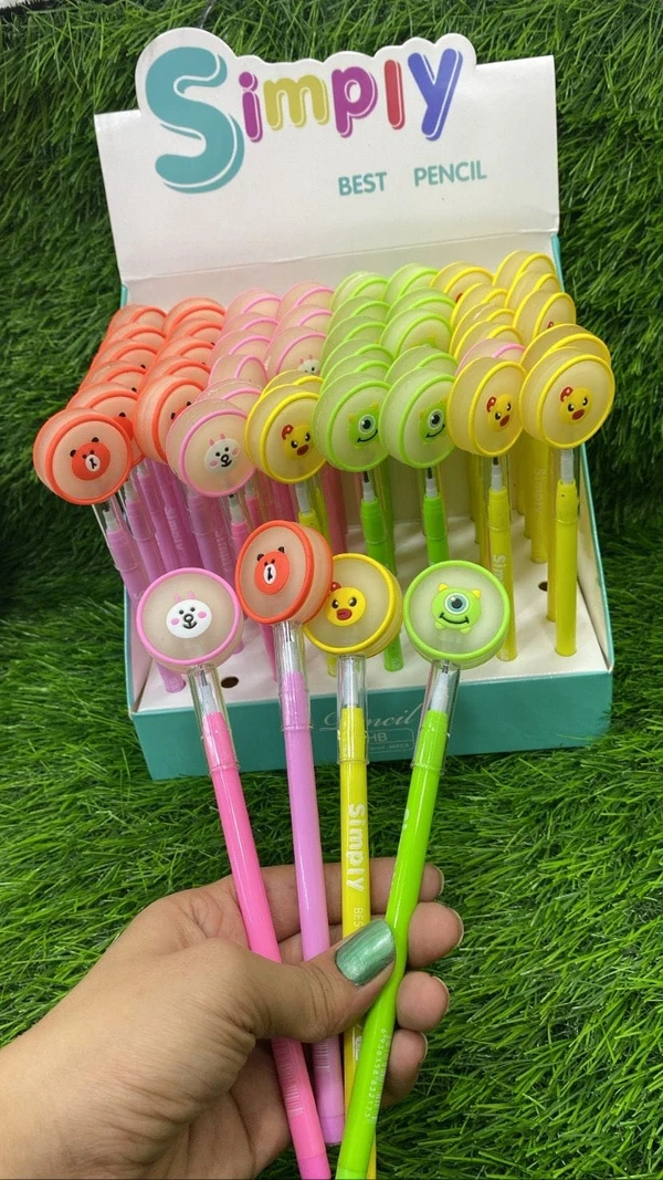 Homeoculture Premium quality cute cartoon pencils set of 4