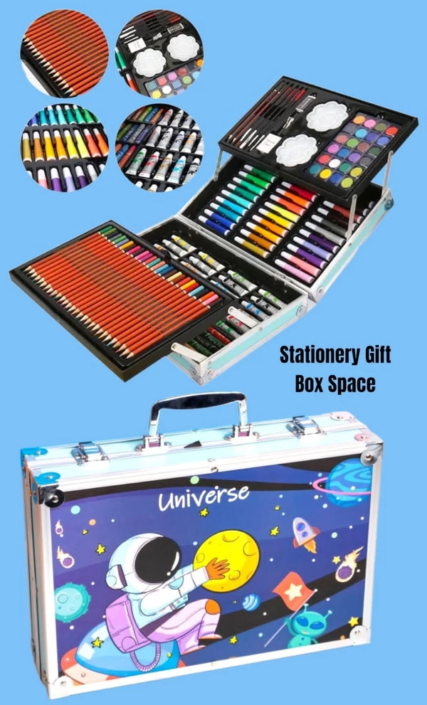 145 pc coloring suitcase sets