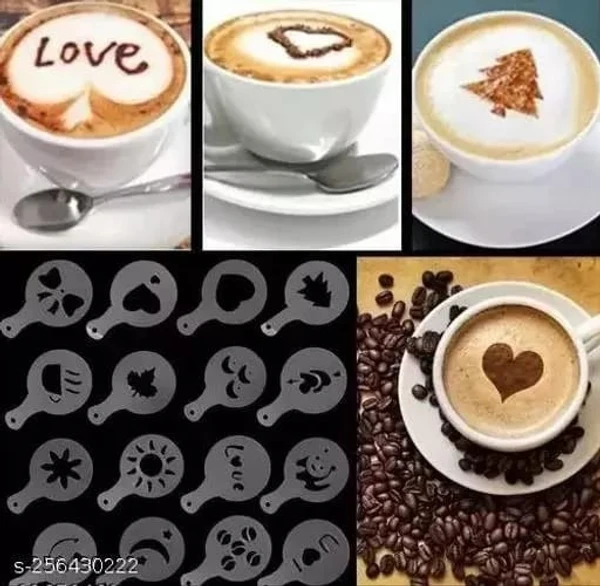 Coffee stencil pack of 16 - 