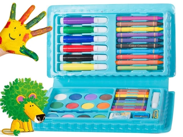 Homeoculture 42 Pcs Color Set For Kids Color Pencil, Crayons, Water Color, Sketch Pens