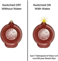 Restocked at reduced prices Water sensor Diya pack of 12 diyas