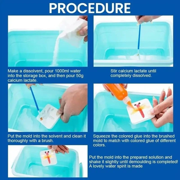Diy Colorful Magic Jelly 3d mold making toy kit for kids