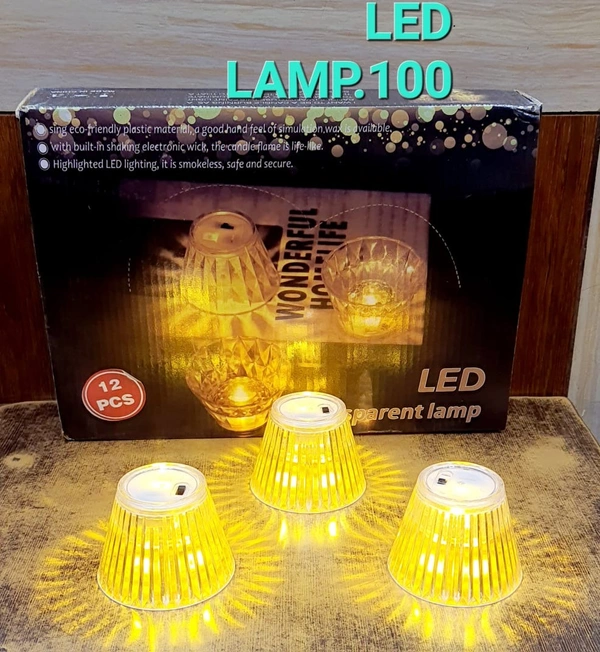 Homeoculture New shape led lantern lamps with shadow effect pack of 6