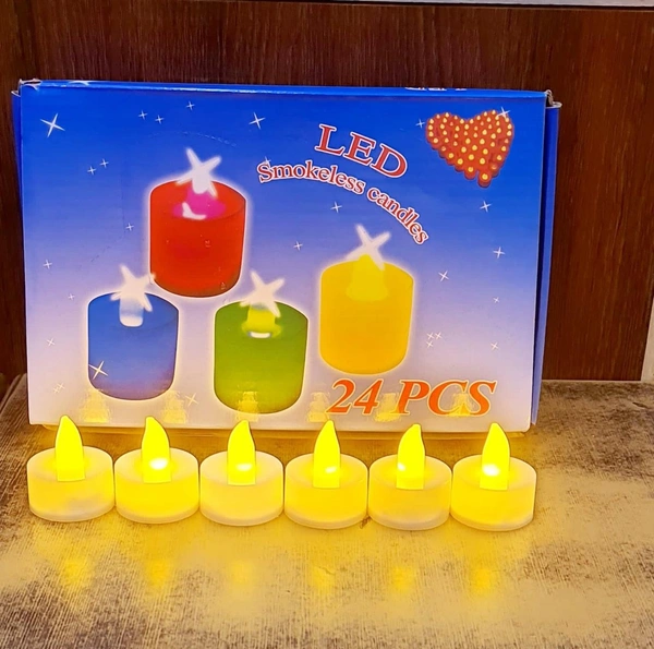 Homeoculture Premium quality led candles Box of 24 pcs