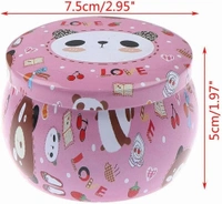 Homeoculture Round tin boxes premium quality 3 characters available Unicorn Mermaid Panda