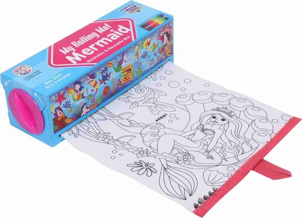 Homeoculture Coloring mat roll for kids 30*220 cms Only girl or boy choice possible Character random only