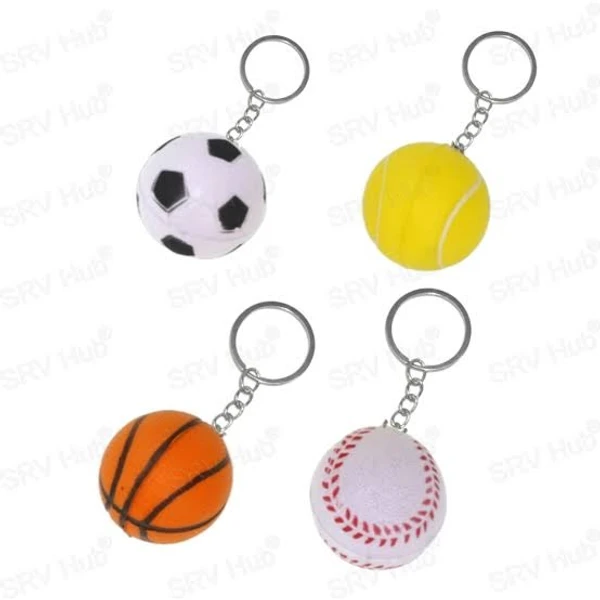 Homeoculture Cute soft ball keychains Pack of 12