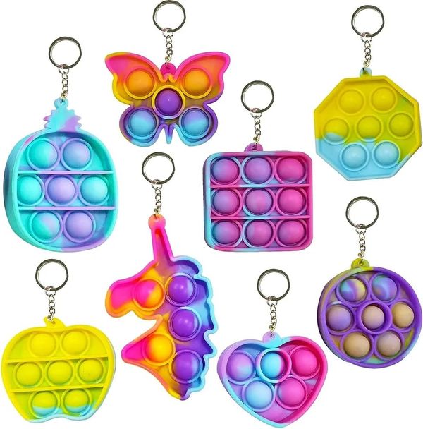 Popit keychain Pack of 12