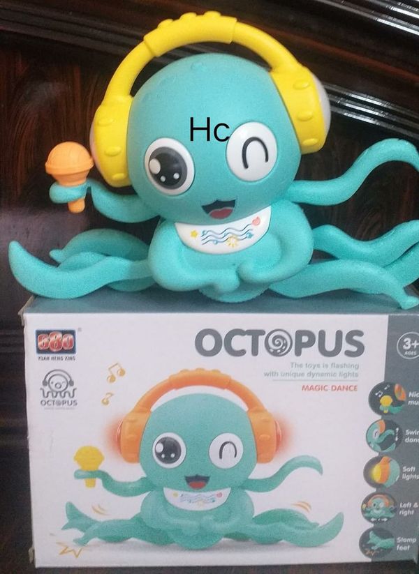 Real working Video of Dancing Octopus , This model will come and 3 AA batteries required (Not included) .