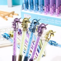 Homeoculture New shining glitter unicorn pens Color random only