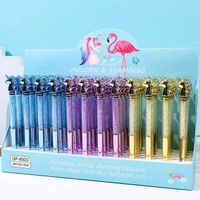 Homeoculture New shining glitter unicorn pens Color random only
