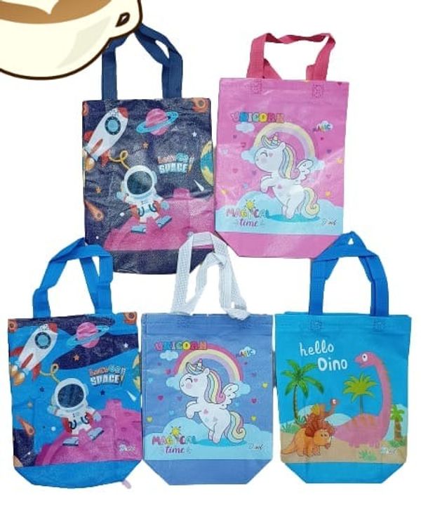 Return favor bags Back in stock 29*23 cms Now 4 characters available Unicorn Mermaid  Dino Space