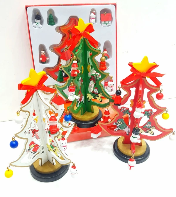 Wooden Christmas tree Box packing 13*12 cms