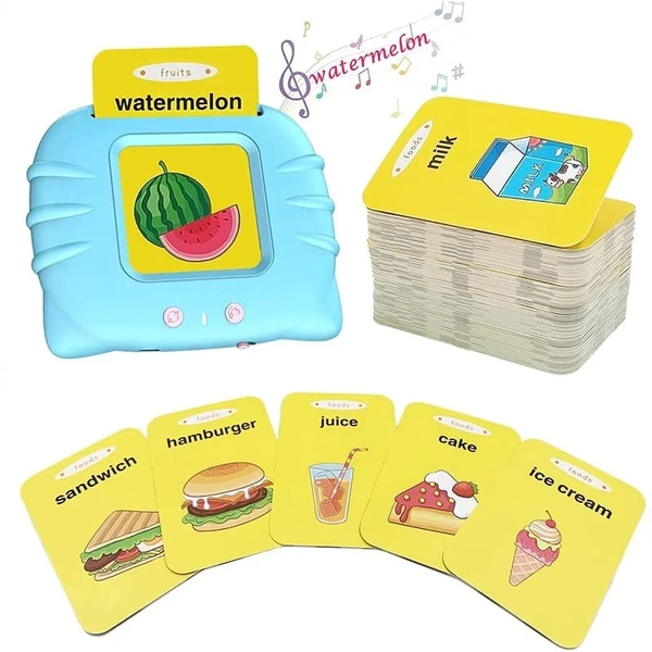 Homeoculture Card Reader for kids.  112 pcs card   ( Total 224 words)