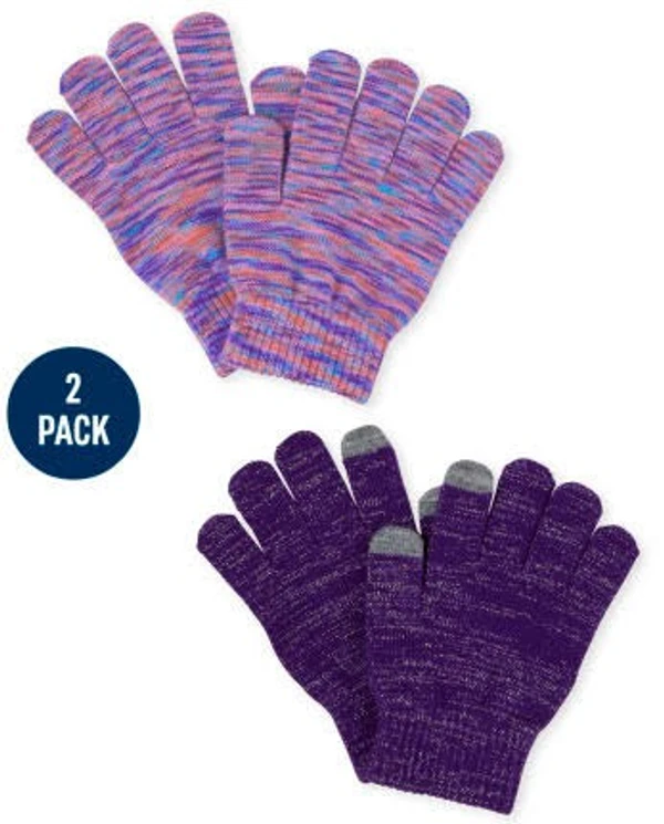 Free size gloves for adults with touch finger