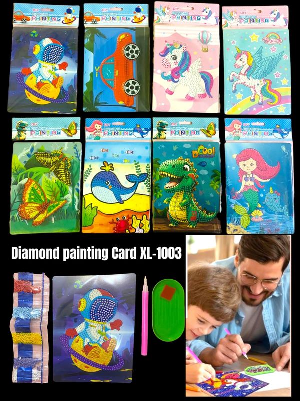 Diamond painting card kit
