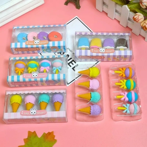 Donut Candy  Icecream Softy erasers
