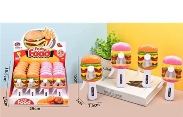  burger, French fries and icecream