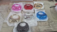 Metallic women handbag Real pic and video shared.Color random only