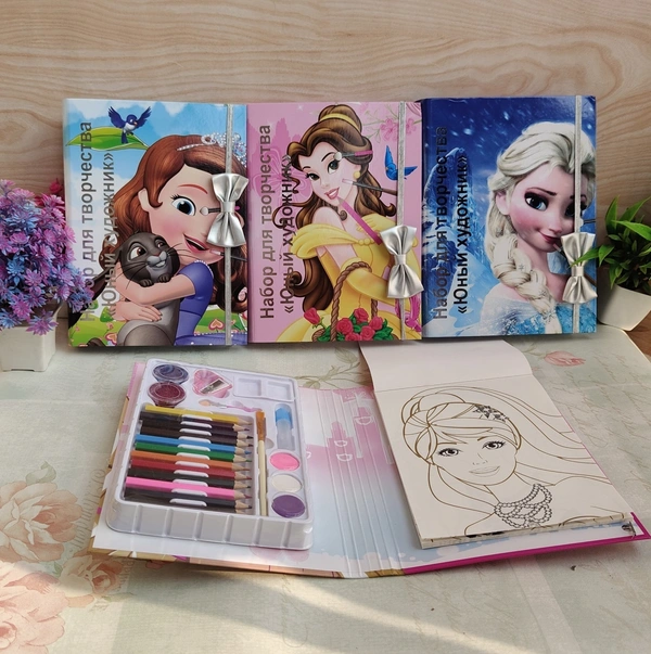 RUSSIAN COLORING BOOK SET plus makeup set Design random only