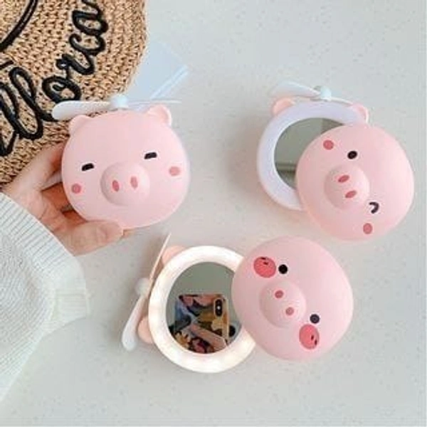 3 in 1 led mirror fan