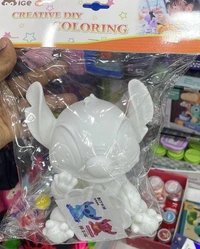 Diy coloring piggy bank Only girl or boy choice possible character random
