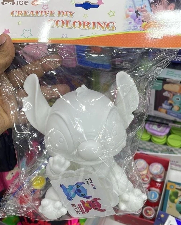 Diy coloring piggy bank Only girl or boy choice possible character random