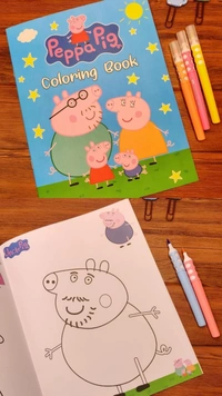 New designs added Premium quality A4 size coloring books now restocked 5 characters available