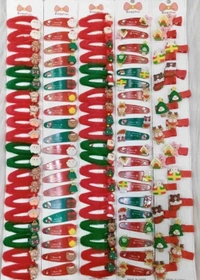 Christmas hair clips