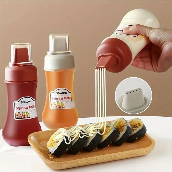 5 Hole Squeeze Sauce Bottle (Imported) 280 ml