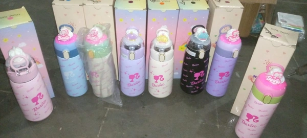 New premium quality steel sipper bottles in barbie theme 420 ml