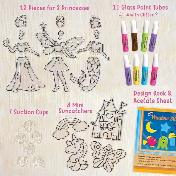 Window art kit available in 3 designs now Princess, animal and space
