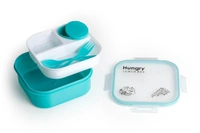 Plastic hungry lunch box for kanjak Color random