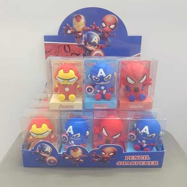 New superhero silicon sharpener in blister packing In bulk mix designs only