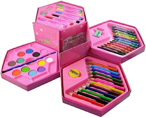 46 colors hexagon color kits 