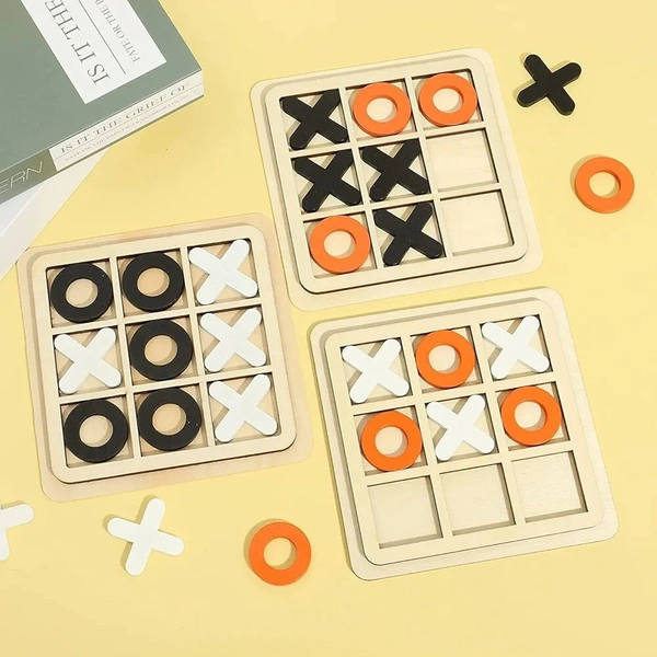 Tictac toe game wooden