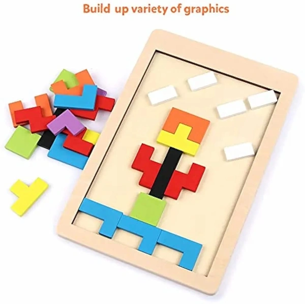 Wooden tetris game 