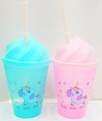 New unicorn plastic sipper Color random only 400 ml