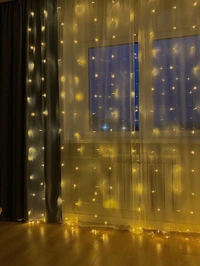10 row warm curtain led with remote
