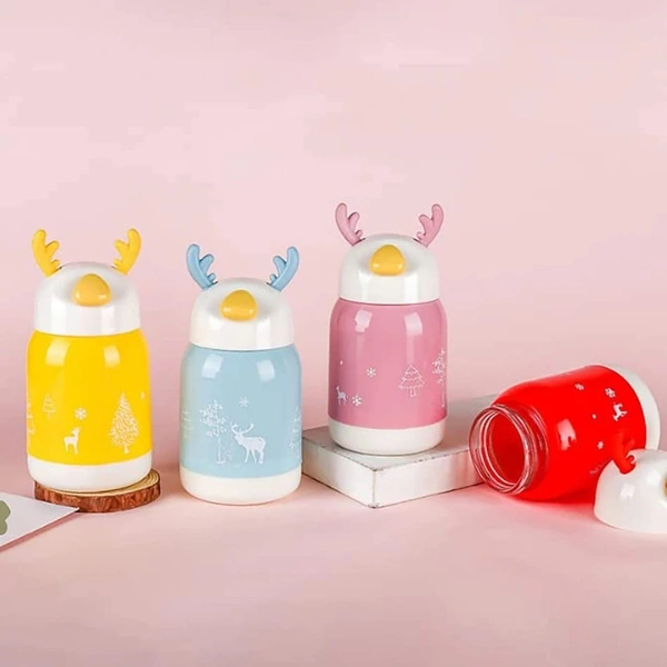 New reindeer theme glass bottles for Christmas 350 ml