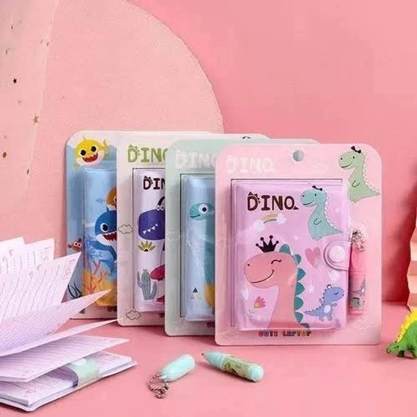 Mini Diary with Pen Dino, peppa pig, unicorn, frozen available