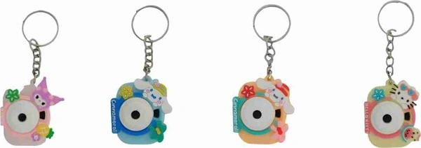  mini camera Shaped keychain in kuromi family theme 