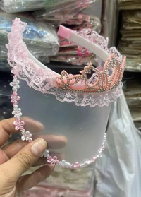 Girls embellished pink cute hairband