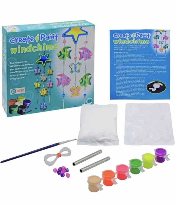 Now make your own windchime with diy create and paint windchime kit