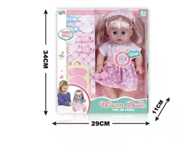 Warm doll Accessories included