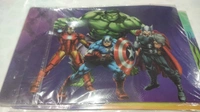 Kids pvc dining table mats set of 6 pcs 3 themes available Mermaid Avengers Space