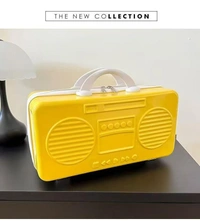 Unique Radio design – fun, funky & nostalgic Compact and sturdy – perfect for kids’ travel or toy storage Lightweight with an easy-carry handle Bright yellow, Pink, and Blue colors that stand out Ideal for gifting or on-the-go adventures