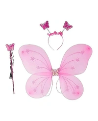 Butterfly fairy wings, wand and head band
