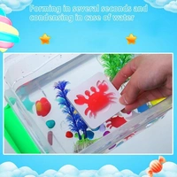 Diy Colorful Magic Jelly 3d mold making toy kit for kids*  Kit contains 4 random color random molds 4 60 ml bottle 1 Brush 1 Spatula 1 Sieves 1 packet of elf tablet 1 box